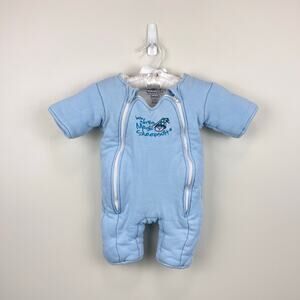 Baby Merlin Magic Sleepsuit Blue Cotton Small  3-6 Months